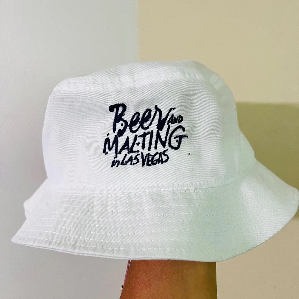 Atlantis Beer and Malting in Las Vegas Simpsons Malt White Bucket Hat Mens